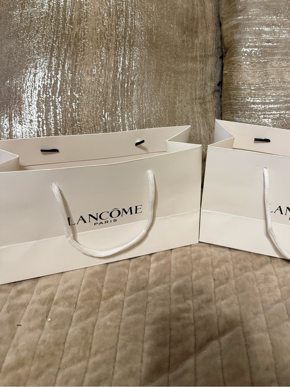Lancôme Paris  shopping bags x2 set size 6x9.5
